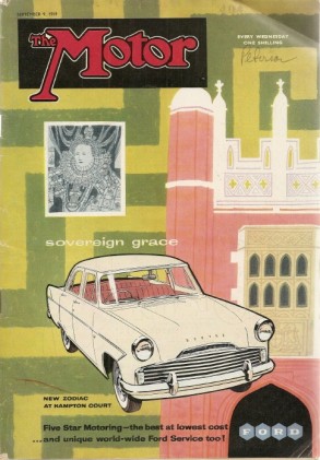 THE MOTOR 1959 SEPT 09 - ZODIAC, '60 SIMCA MODELS, RENAULT DAUPHINE GORDINI